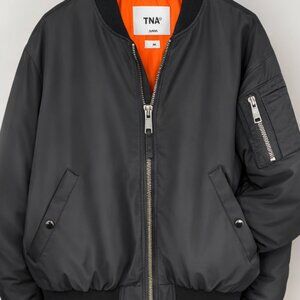 Aritzia TNA Brea Bomber Jacket – Black – Med – Sold Out Online